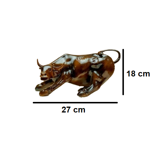 Mustard Color Stock Market Bull | EnamorarDecor
