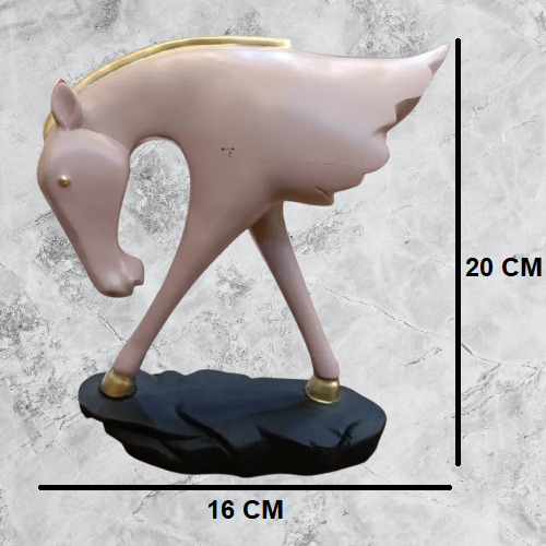 Pink Color Half Horse Resin Statue | EnamorarDecor