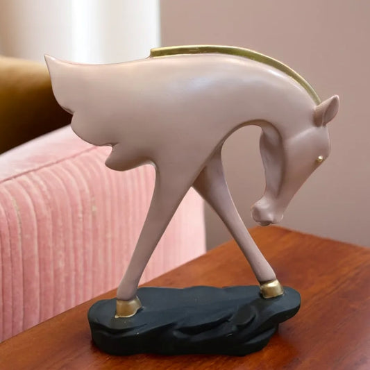 Pink Color Half Horse Resin Statue | EnamorarDecor