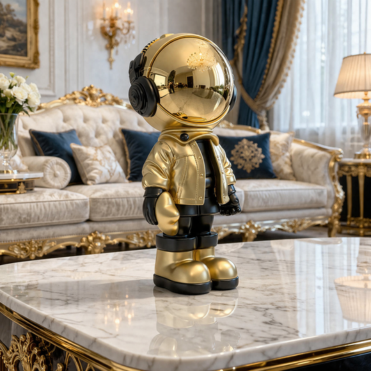 Luxury Golden Astronaut Decor Figurine | EnamorarDecor