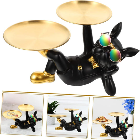 Black Multipurpose Bull Dog Double Storage | EnamorarDecor