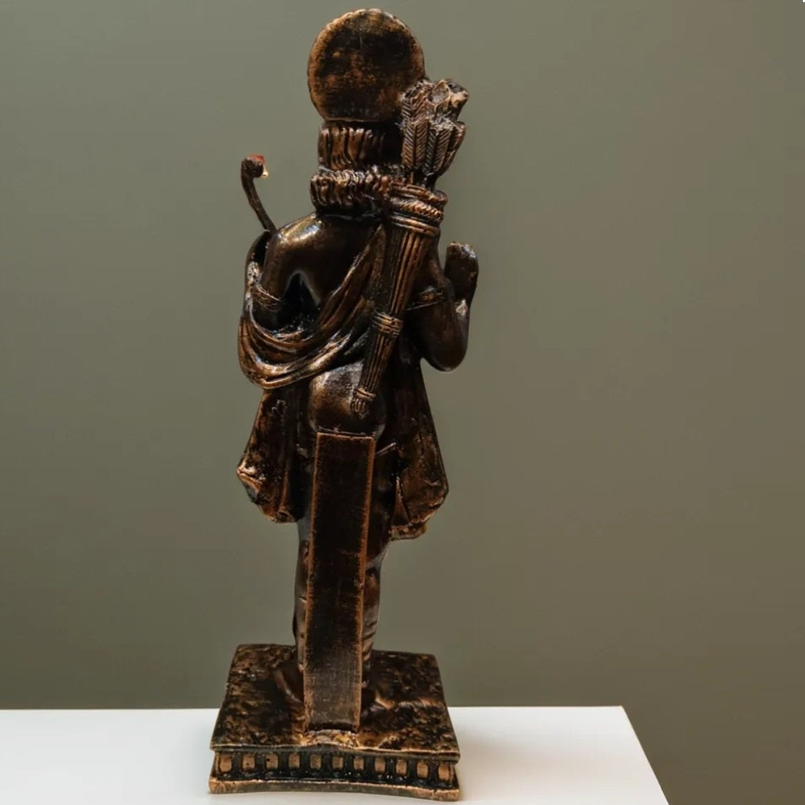 Antique Finish Standing Ram Resin Statue | EnamorarDecor