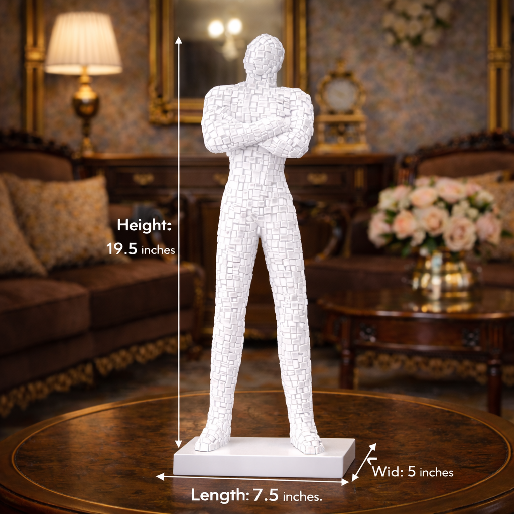Luxury Glossy White Dreamy XL Sculpture | EnamorarDecor