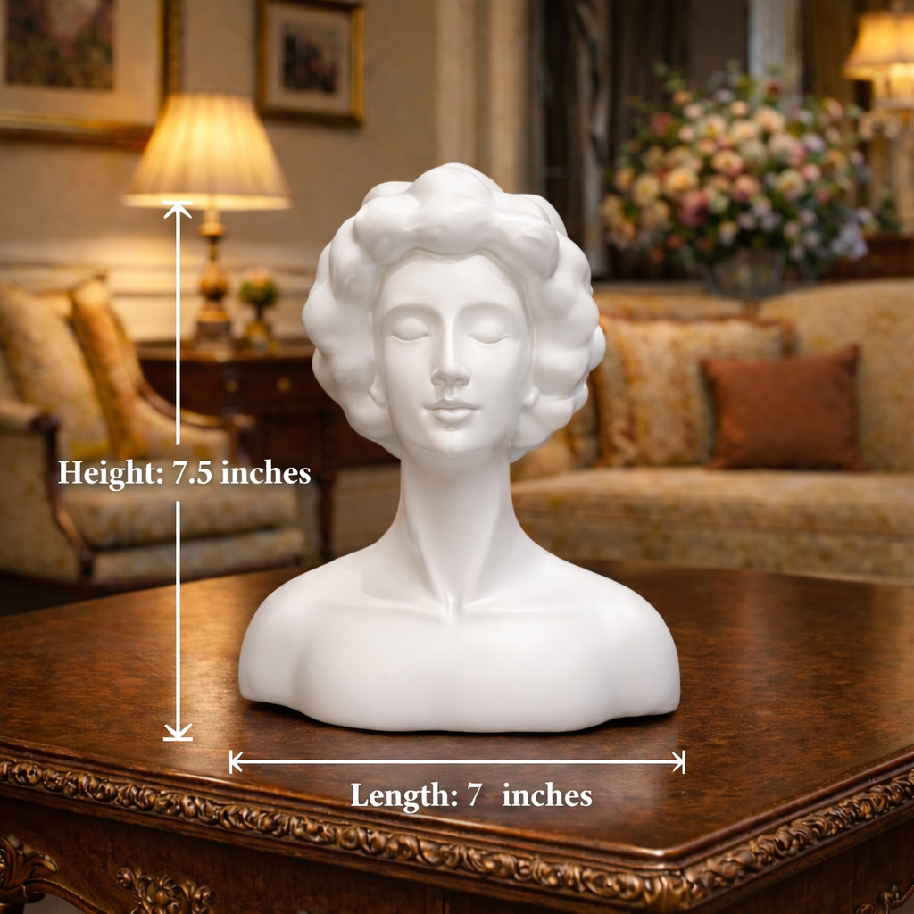 Luxury White Cloud Lady Sculpture Decor | EnamorarDecor