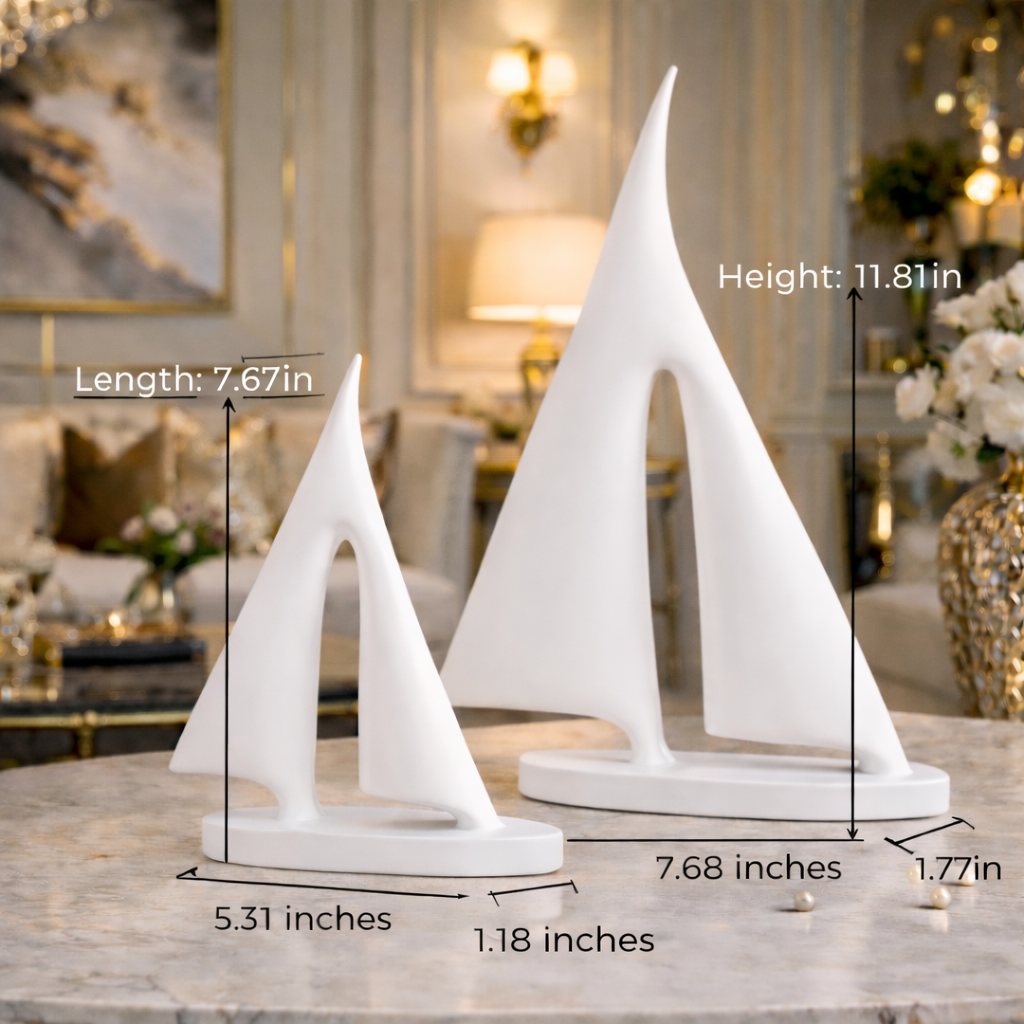 Luxury White Boat Decor Set | EnamorarDecor