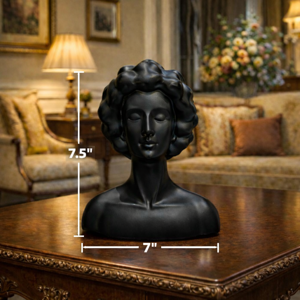 Luxury Black Cloud Lady Sculpture Decor | EnamorarDecor