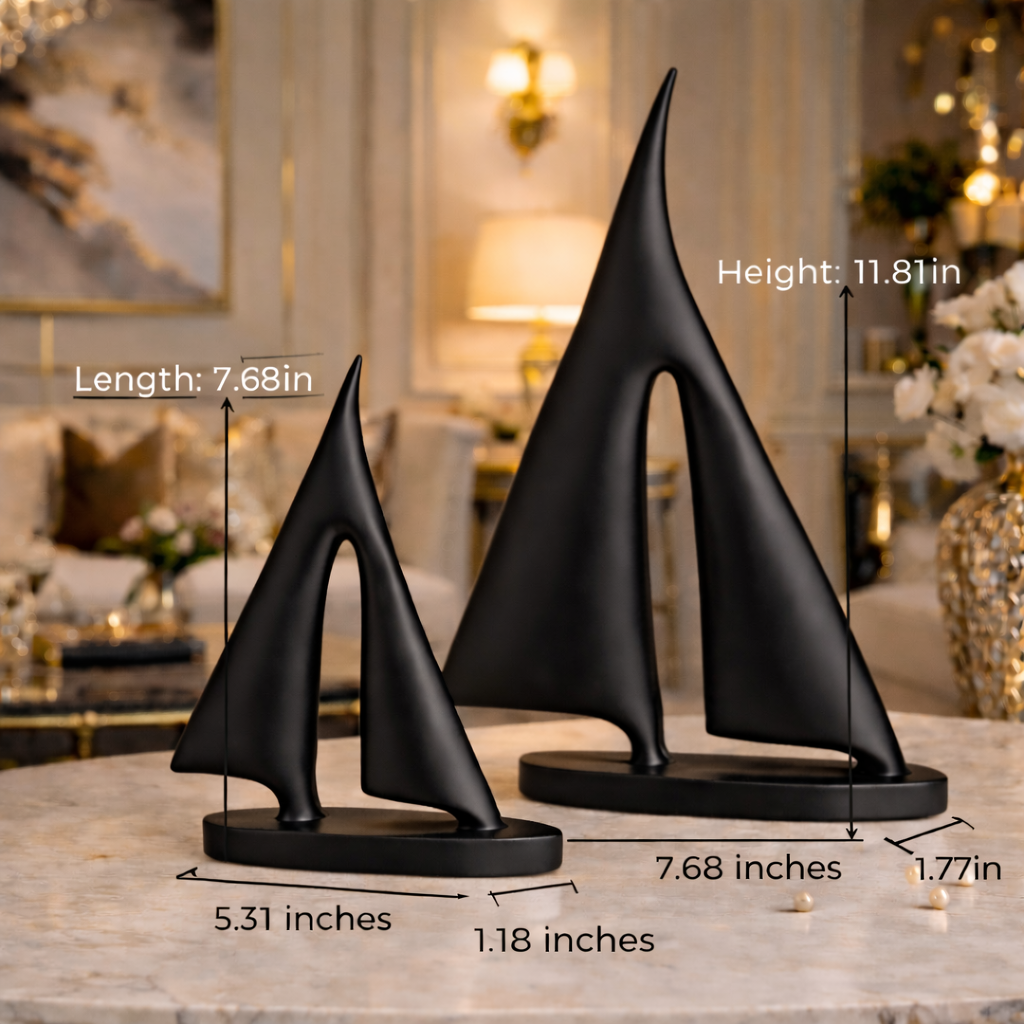 Luxury Black Boat Decor Set | EnamorarDecor