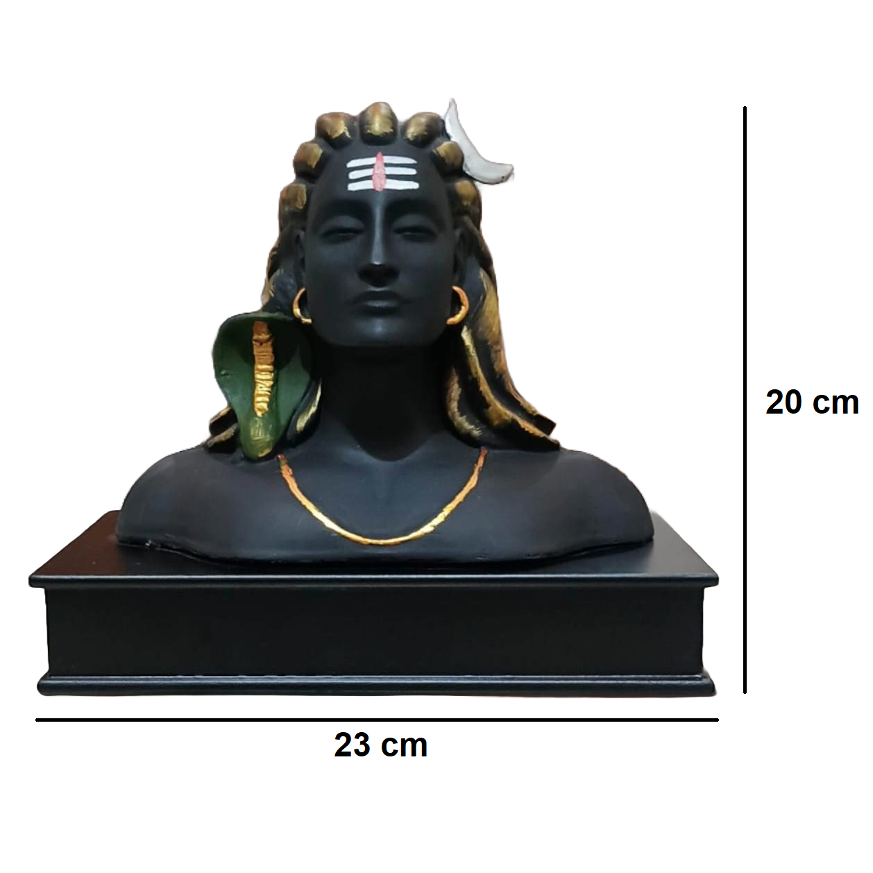 Black Adiyogi Statue (Idol of Shiva) | EnamorarDecor