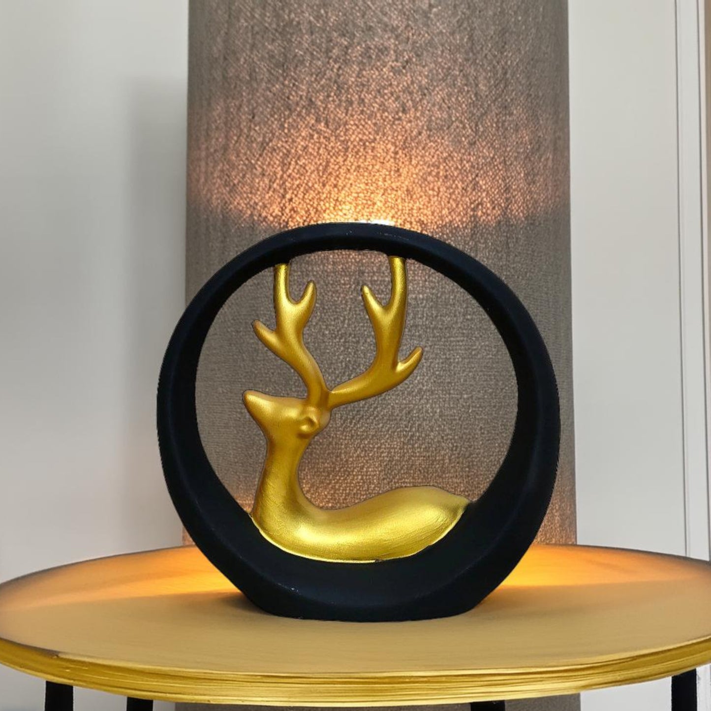 Antique Sitting Deer Royalty Ring Sculpture | EnamorarDecor