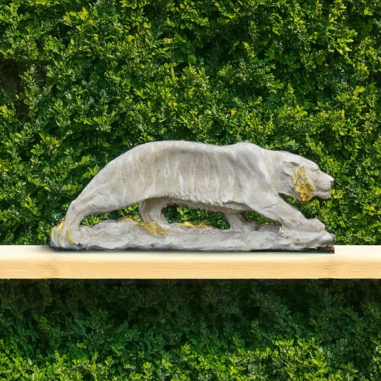Royal Tiger Antique Sculpture (White) | EnamorarDecor