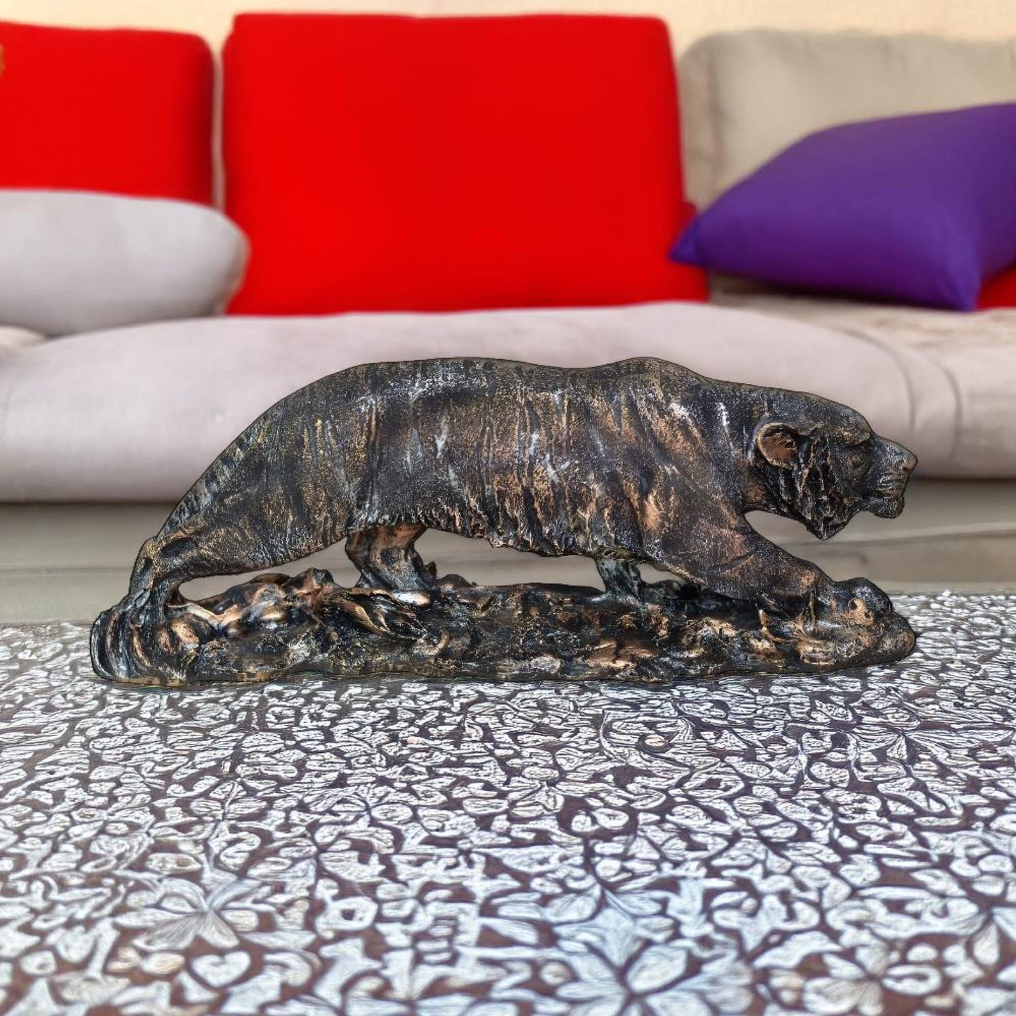 Royal Tiger Antique Sculpture (Antique) | EnamorarDecor