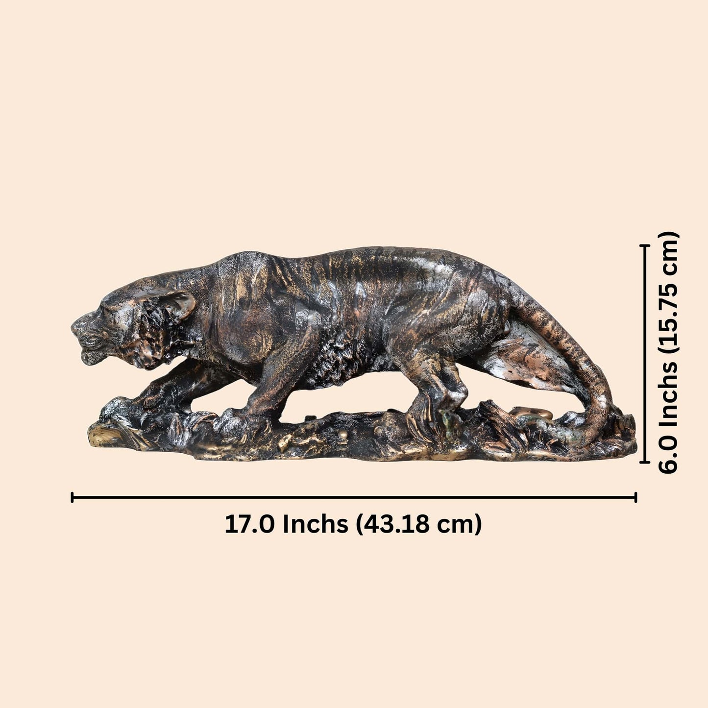 Royal Tiger Antique Sculpture (Antique) | EnamorarDecor
