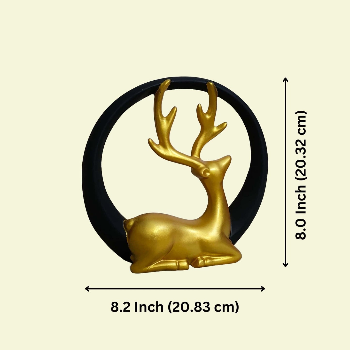 Antique Sitting Deer Royalty Ring Sculpture | EnamorarDecor