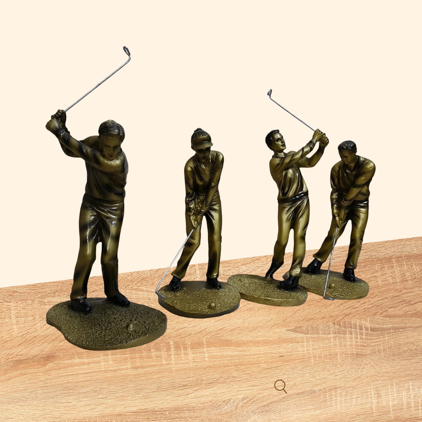 Antique Golfers Set of 4 Sculptures | EnamorarDecor
