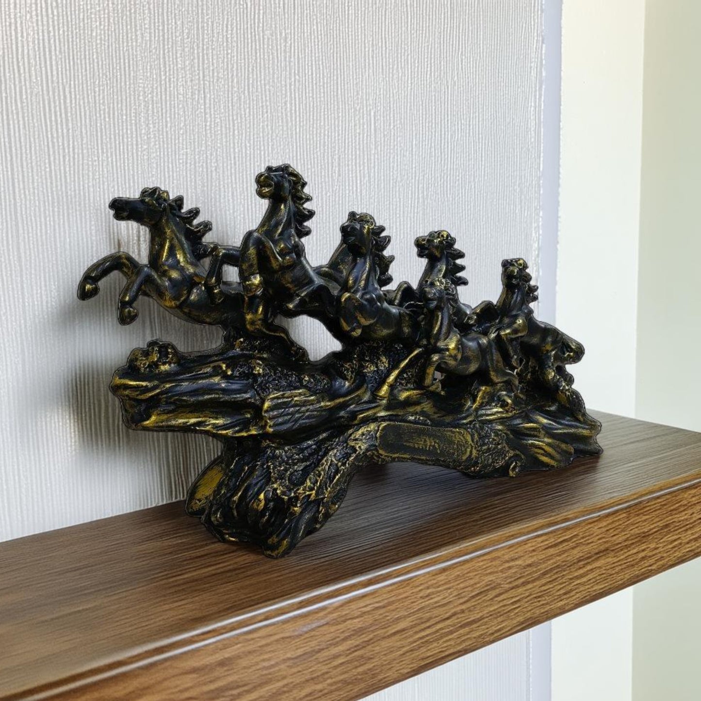 The Majestic 7 Running Victory Horses Sculpture (Antique) | EnamorarDecor