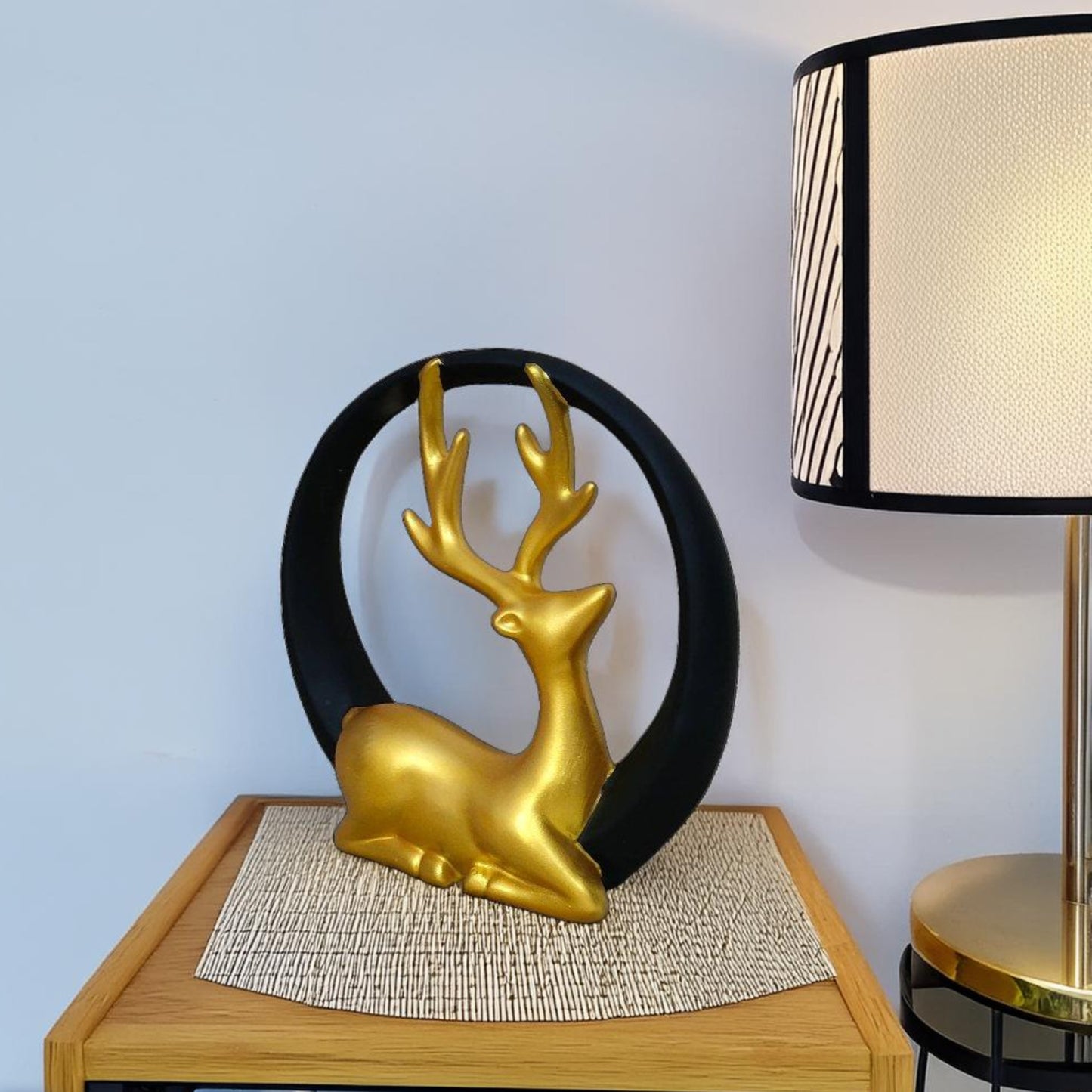 Antique Sitting Deer Royalty Ring Sculpture | EnamorarDecor