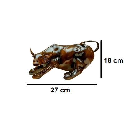 Mustard Color Stock Market Bull | EnamorarDecor