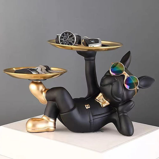 Black Multipurpose Bull Dog Double Storage | EnamorarDecor