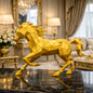 Luxury Golden Running Hercules Ferrari Horse | EnamorarDecor