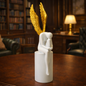 Golden Wings White Angel Sculpture | EnamorarDecor