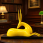 Luxury Yellow Big Deer Statement Decor | EnamorarDecor