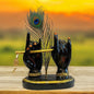 Lord Krishna Hand with Flute Antique Sculpture (Black) | EnamorarDecor