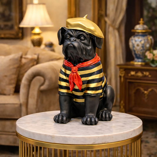 Luxury Golden Dog Sailor Decor Figurine | EnamorarDecor
