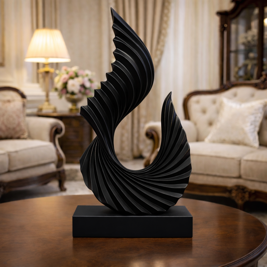 Luxury Black Twisted Tale Showpiece | EnamorarDecor