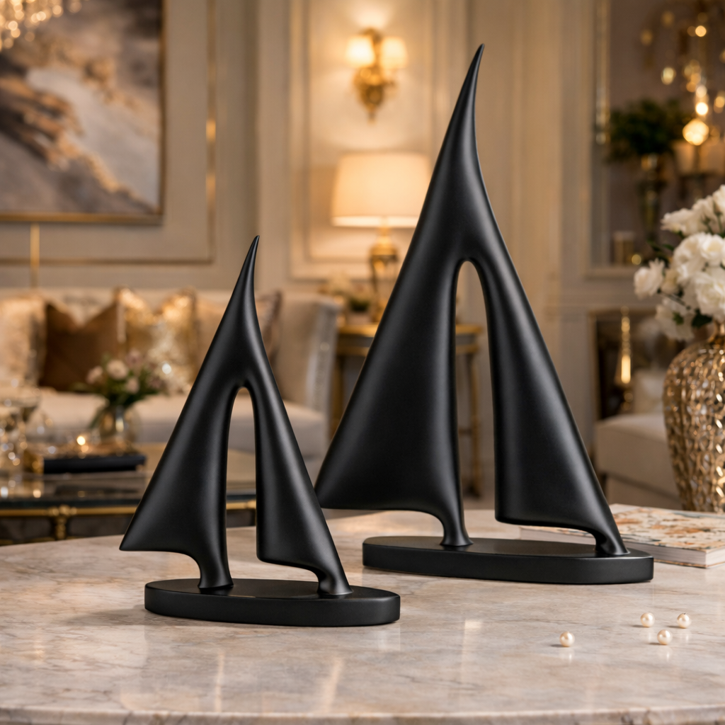 Luxury Black Boat Decor Set | EnamorarDecor