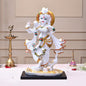Marble Finish White & Gold Krishna Standing Statue | EnamorarDecor