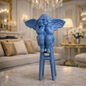 Luxury Blue Ladder Angel Showpiece | EnamorarDecor