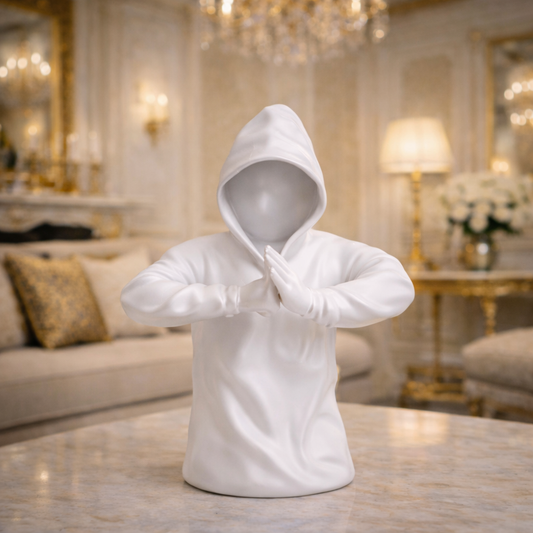 Luxury White Samurai Mystery Kung Fu Man | EnamorarDecor