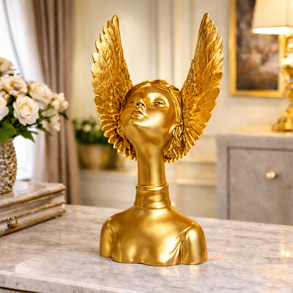 Golden Wing Lady Luxury Decor Bust | EnamorarDecor