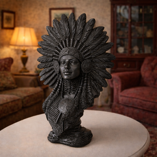 Luxury Black Afro Lady Decor Statue | EnamorarDecor