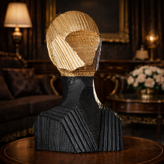Luxury Golden & Black Anon Sculpture | EnamorarDecor