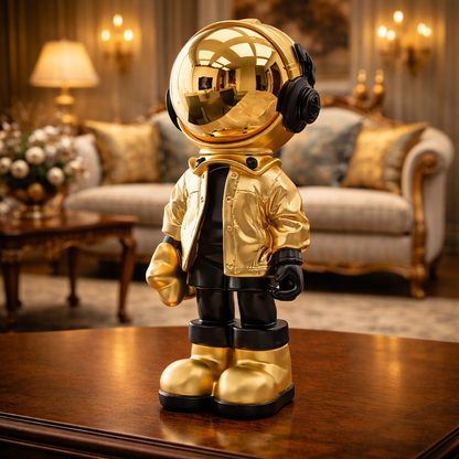 Luxury Golden Astronaut Decor Figurine | EnamorarDecor