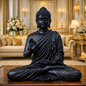 Luxury Big Black Buddha Statue | EnamorarDecor