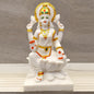 Marble Finish Goddess Laxmi Sitting on Kamal Statue | EnamorarDecor