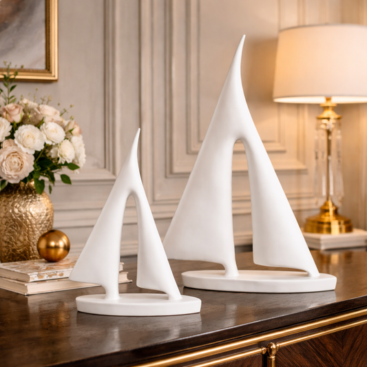Luxury White Boat Decor Set | EnamorarDecor