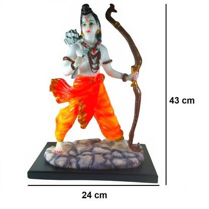 Multicolor Marble Finish Ram Ji with Dhanush | EnamorarDecor