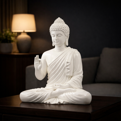 Luxury Big White Buddha Statue | EnamorarDecor