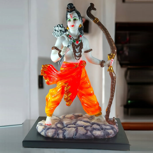 Multicolor Marble Finish Ram Ji with Dhanush | EnamorarDecor