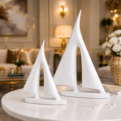Luxury White Boat Decor Set | EnamorarDecor