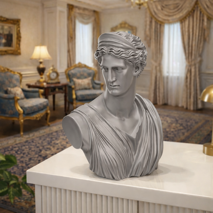 Luxury Grey Greek Lady Bust | EnamorarDecor