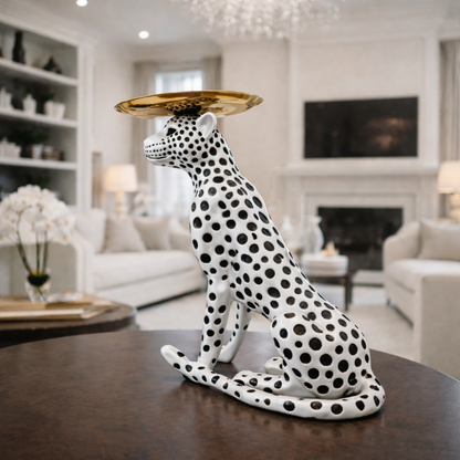 Luxury Big Snow Cheetah Statement Decor | EnamorarDecor