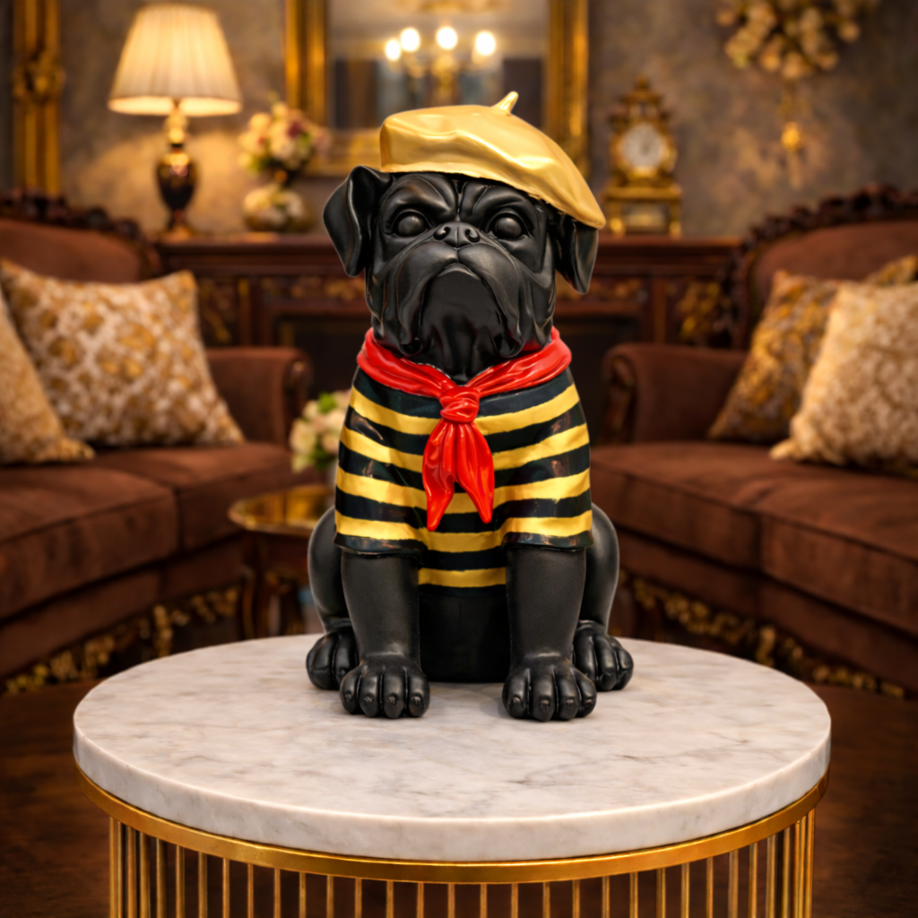 Luxury Golden Dog Sailor Decor Figurine | EnamorarDecor