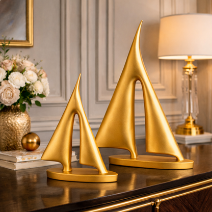 Luxury Golden Boat Decor Set | EnamorarDecor