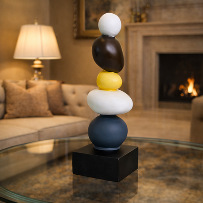 Luxury Modern Stacked Stone Statue | EnamorarDecor