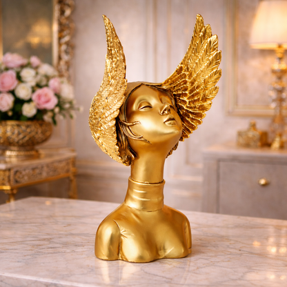 Golden Wing Lady Luxury Decor Bust | EnamorarDecor