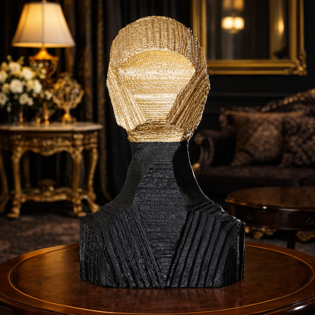 Luxury Golden & Black Anon Sculpture | EnamorarDecor